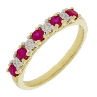 Guest and Philips - DIAMOND, Ruby Set, Yellow Gold - RING 09RIDG83668
