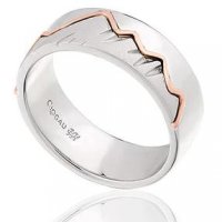 Clogau - Cynefin, Sterling Silver - Rose Gold - Ring, Size X - 3SCNFR2