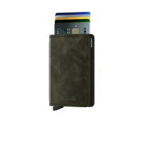 Secrid - Slimwallet, Aluminium Wallet SV-Olive-Black
