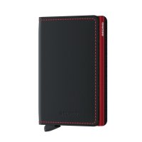 Secrid - Slimwallet, Aluminium Wallet SM-Black-and-Red