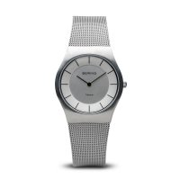 Bering - Classic, Stainless Steel Mesh Bracelet Watch - 11930-001