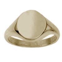 Davran - Yellow Gold - 9ct Signet Ring, Size R
