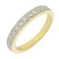Guest and Philips - D 50pt 13st Set, Yellow Gold - White Gold - 9ct HET Ring 09RIDI81640