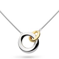 Kit Heath - Bevel Cirque, Rhodium Plated - Yellow Gold Plated - Grande Necklet, Size 18" 9167GRP