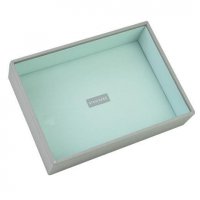 Stackers - Dove Grey Classic, Mint Lined, Deep Open Stacker Jewellery Box 73549 73549