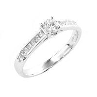 Guest and Philips - 0.56ct. Diamond Set, 18ct. White Gold Ring