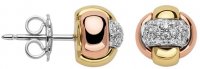 Fope - Eka, D 0.25ct Set, Yellow Gold - White Gold - Rose Gold 18ct Earrings OR738-BBR