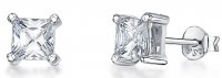 Jools - Cubic Zirconia Set, Sterling Silver - Size 3mm HBE3SQ