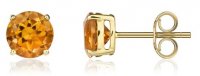 Guest and Philips - Citrine Set, Yellow Gold - Stud Earrings - 33-71-017