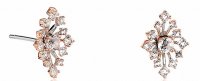 Clogau - Celebration Sparkle, White Topaz Set, White Gold - Rose Gold - Earrings