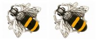 Dalaco - Rhodium Plated Bee Cufflinks 90-1376