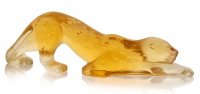 Lalique - Zeila, Glass/Crystal - Panther Figure Ornament, Size 6.2cm (Height) x 21cm (Length) 10492800