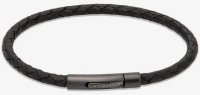 Unique - Leather - Stainless Steel - Bracelet, Size 21cm B503BL-21CM