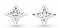 Kit Heath - Astoria Starburst, CZ Set, Sterling Silver - Stud Earrings 30411CZ029