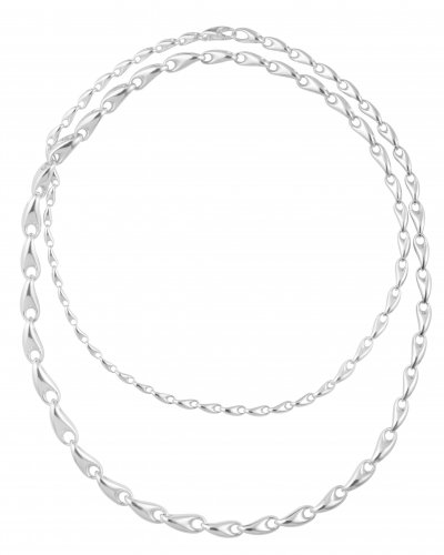 Georg Jensen - Reflect, Sterling Silver - Graduated Necklace, Size 100cm 20001518