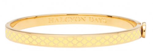 Halcyon Days - Salamander, Yellow Gold - Enamel - Hinged Bangle, Size 6mm HBSSA2006G