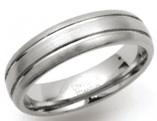Unique - Titanium - 6mm Ring, Size 68 TR-3-68