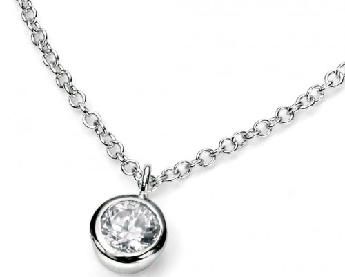 Gecko - Cubic Zirconia Set, Sterling Silver - Necklace N3397C