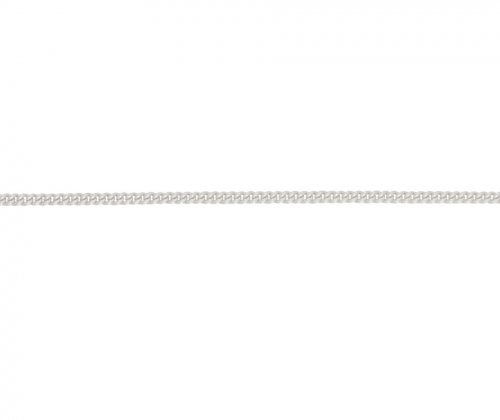 Guest and Philips - FILED CURB, Sterling Silver - Necklace, Size 20