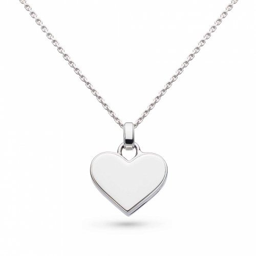 Kit Heath - Revival Heart, Rhodium Plated - Locket Necklace, Size 18