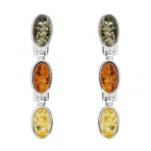 Guest and Philips - Amber Set, Sterling Silver - Drop Earrings H3480-M