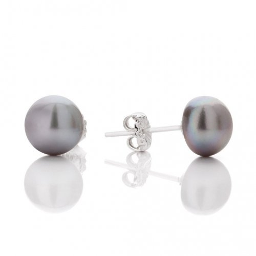 Claudia Bradby - Button, Pearl Set, Sterling Silver - - Stud earrings CBES0003S