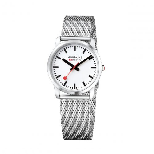 Mondaine - Simply Elegant, Stainless Steel  - Quartz Watch, Size 36mm