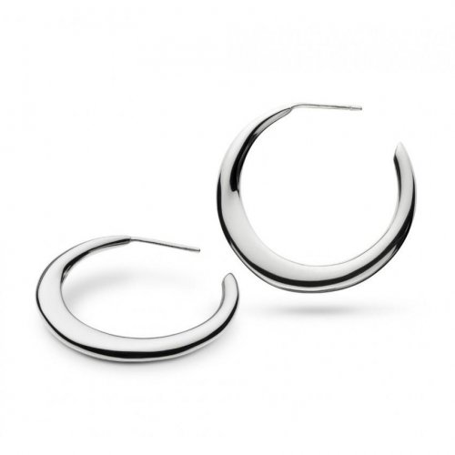 Kit Heath - Bevel Cirque, Sterling Silver Hoop Earrings 6177HP020