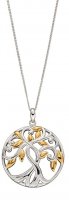 Gecko - TREE OF LIFE, Yellow Gold Plated Necklace P4832