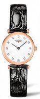 Longines - Le Grande Classique, Dx12 Top Wesselton VS-SI 0.048 carats Set, Rose Gold Plated - Leather - Quartz Watch L42091972