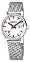 Mondaine - EVO2 30, Stainless Steel - Big Date Mesh Bracelet Watch, Size 30mm MSE30210SM
