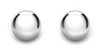 Guest and Philips - 9CT, White Gold - BALL STUD EARRINGS, Size 5MM SE105