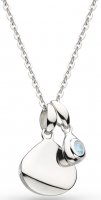 Kit Heath - Coast Mar, B Topaz Set, Rhodium Plated - Birthstone Necklace, Size 18" 9102BT