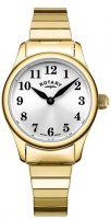 Rotary - Expander, Yellow Gold Plated - Quartz Watch, Size 24mm LB05762-22