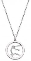 Kit Heath - Celeste Constellation, Cubic Zirconia Set, Rhodium Plated - Sterling Silver - Aquarius Necklace, Size 18" 90471AQU