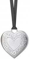 Dower and Hall - Happiness Heart, Pewter Christmas Dec XC1999-P