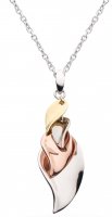 Kit Heath - Blossom Enchanted, Rhodium Plated - Rose Gold Plated - Yellow Gold Plated Cluster Necklace, Size 18" 90022GRG