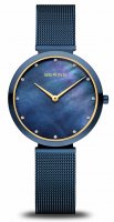 Bering - Classic Polished Blue, Stainless Steel - Quartz Watch, Size 38mm 18132-399