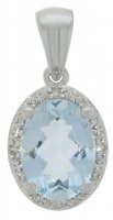 Guest and Philips - AQUAMARINE, Diamond Set, White Gold - PENDANT 09CIDG83859