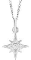 Gecko - Cubic Zirconia Sterling Silver STAR PENDANT P5308C