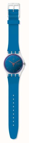 Swatch - PolaBlue, Plastic/Silicone Quartz Watch SO29K702