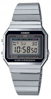 Casio - Stainless Steel - Quartz Digital Watch, Size 37.4mm A700WE-1AEF