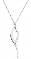 Kit Heath - Entwine Twine, Rhodium Plated - Sterling Silver - Twist Necklace, Size 18" 90223RP