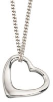 Gecko - Sterling Silver HEART NECKLACE P4869