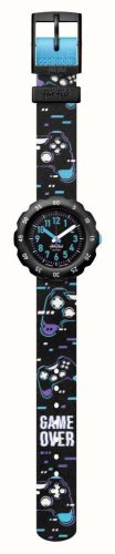 Swatch - Try Again, Plastic/Silicone - Fabric - Quartz Watch, Size 34.75mm FPSP067