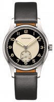Longines - Heritage Classic Tuxedo, Stainless Steel - Leather - Watch, Size 38.5mm - L23304930