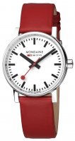 Mondaine - EVO2, - Stainless Steel - Faux Leather Quartz Watch, Size 35mm MSE.35110.LCV