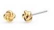 Kit Heath - Marina Tide Knot, Yellow Gold Plated Sterling Silver Earrings 41060GRP
