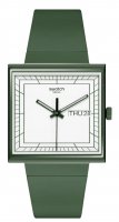 Swatch - What if Green, Plastic - Quartz Watch, Size 41.8mm SO34G700