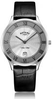 Rotary - Ultra Slim, Stainless Steel/Tungsten Quartz Watch - GS08300-21